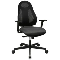 Drehstuhl in Webstoff, Netz Schwarz