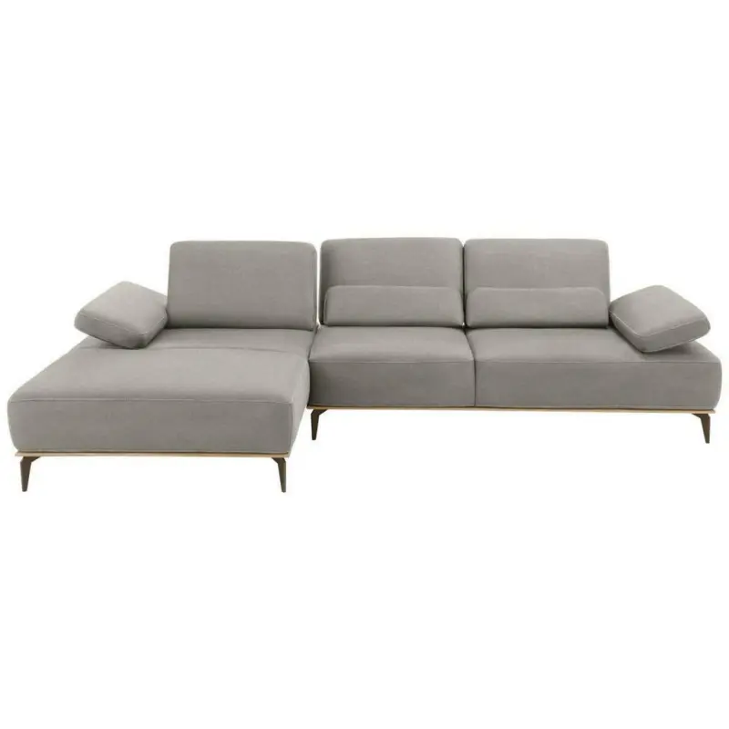 Ecksofa in Mikrofaser Grau