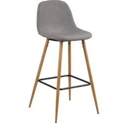 Barhocker in Hellgrau