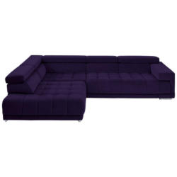 Ecksofa in Mikrofaser Violett