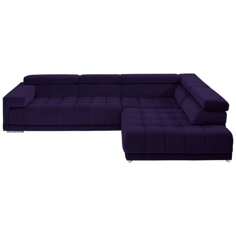 Ecksofa in Mikrofaser Violett