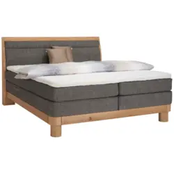 Boxspringbett 160/200 cm in Braun, Eichefarben