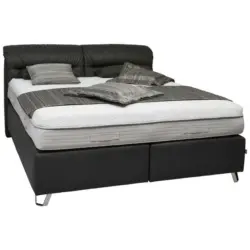 Boxspringbett 180/200 cm in Schwarz