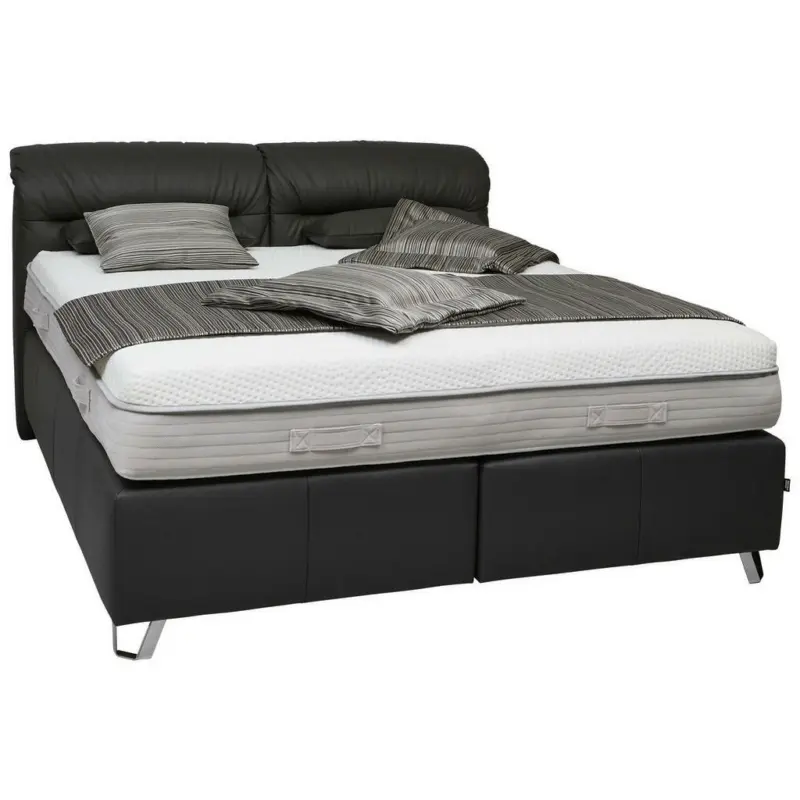 Boxspringbett 180/200 cm in Schwarz