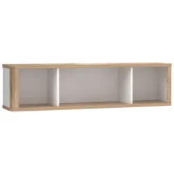 Hängeelement in Weiß, Eichefarben