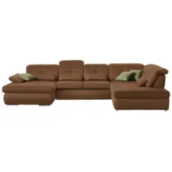 Wohnlandschaft in Mikrofaser Braun