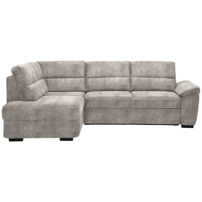 Ecksofa in Lederlook Creme