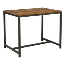 Bartisch in Holz, Metall 130/90/109 cm