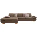 XXXLutz Lauterach - Ihr M&ouml;belhaus bei Bregenz Ecksofa in Mikrofaser Hellbraun