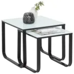 XXXLutz Lauterach - Ihr Möbelhaus bei Bregenz Satztisch in Metall, Glas 45/55/45/55/45/40 cm