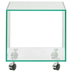 Beistelltisch in Glas 40/40/40 cm