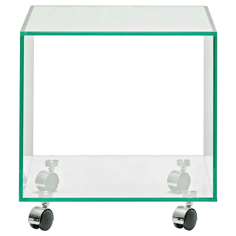 Beistelltisch in Glas 40/40/40 cm