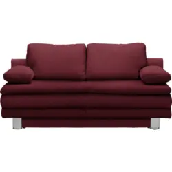 Schlafsofa in Weinrot
