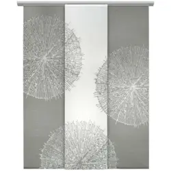 Flächenvorhang in Grau transparent