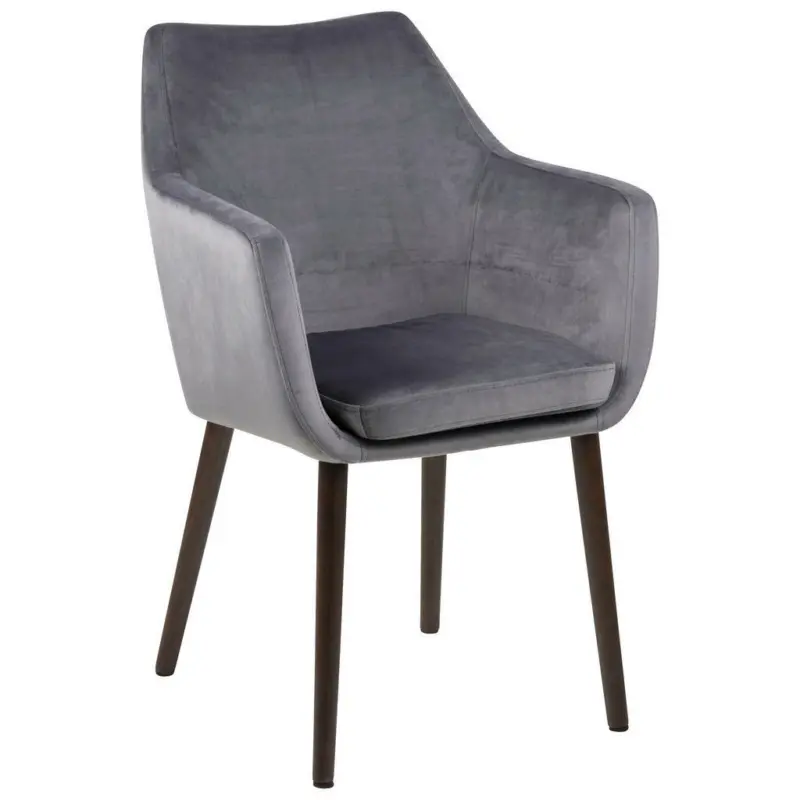 Armlehnstuhl in Samt