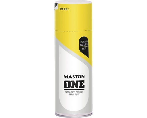 Sprühlack Maston ONE matt RAL1018 zinkgelb 400 ml