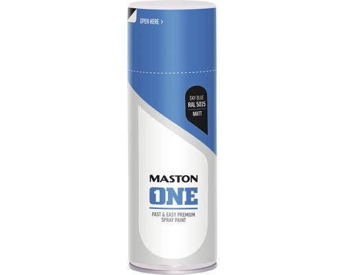 Sprühlack Maston ONE matt RAL5015 himmelblau 400 ml