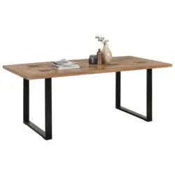 Esstisch in Holz, Metall 200/100/76 cm