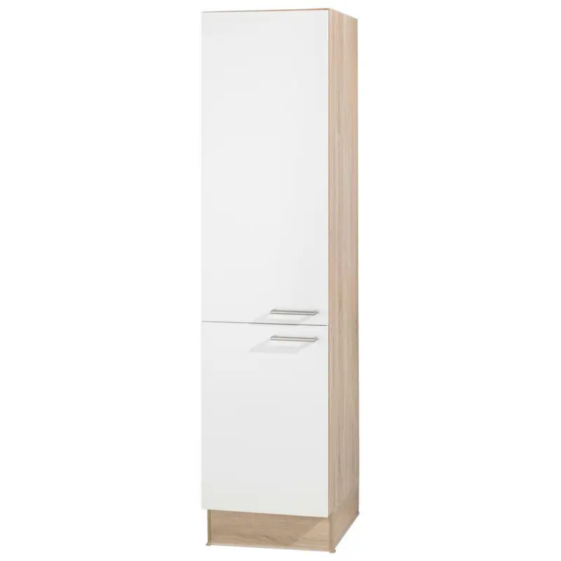 Geschirrschrank 50/206,2/56 cm in Weiß, Sonoma Eiche