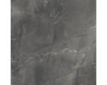 Hornbach Feinsteinzeug Bodenfliese Pulpis Nero 120,0x120,0 cm schwarz glänzend rektifiziert