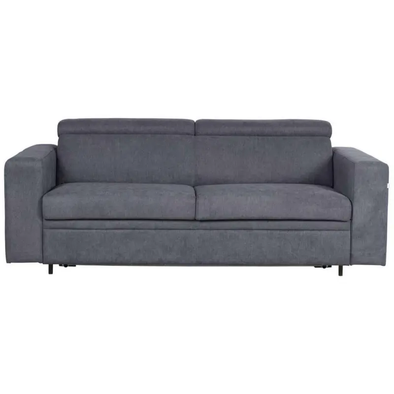 Schlafsofa in Flachgewebe Graublau