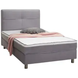 Boxspringbett 120/200 cm in Hellgrau