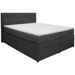 Boxspringbett 160/200 cm in Hellgrau