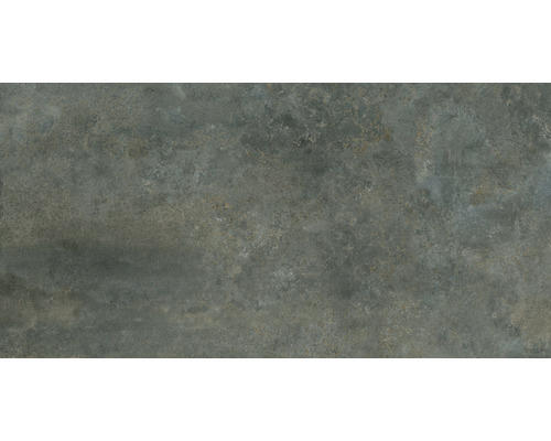 Feinsteinzeug Bodenfliese Metallique 30,0x60,0 cm grau seidenmatt rektifiziert