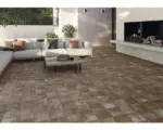 Hornbach Feinsteinzeug Terrassenplatte Smartgrip Cotto Dekor 1 rektifizierte Kante 60 x 60 x 2 cm