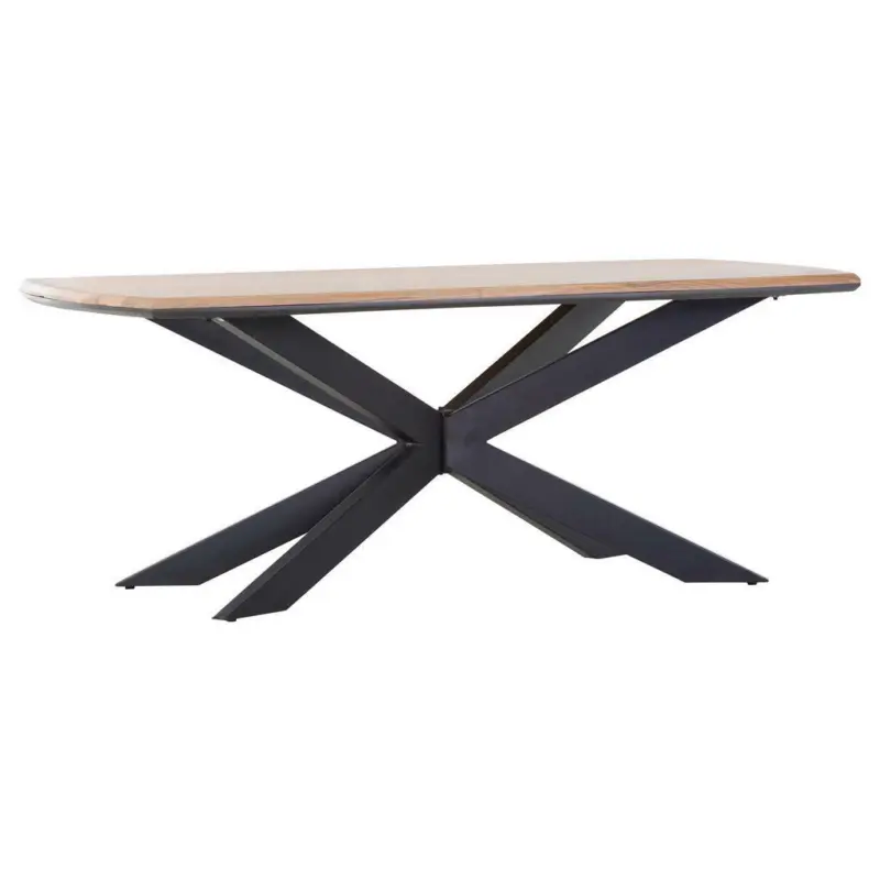 Esstisch in Holz, Metall 200/100/77 cm