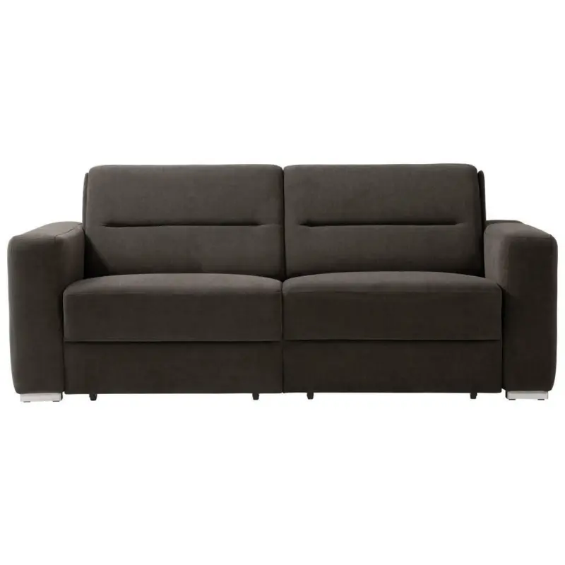 Schlafsofa in Chenille Dunkelbraun