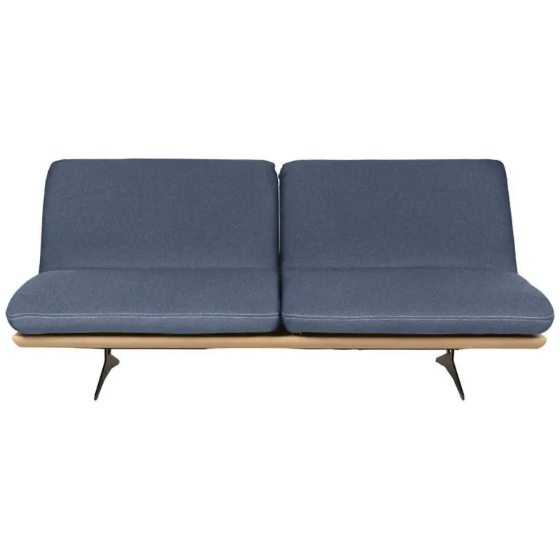 Schlafsofa in Blau, Eichefarben