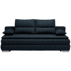 Schlafsofa in Webstoff Dunkelblau