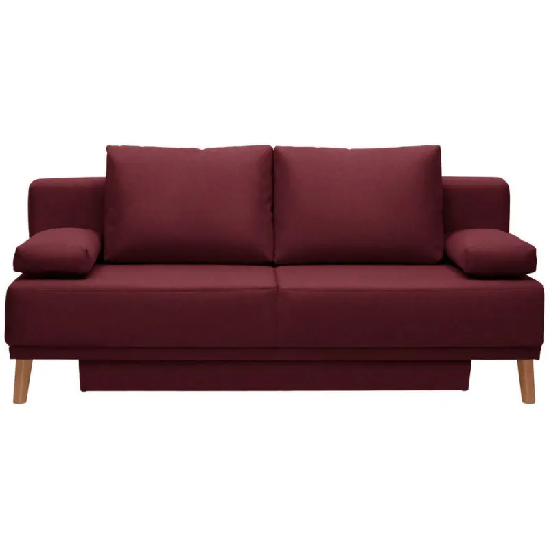 Schlafsofa in Weinrot