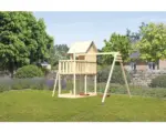 Hornbach Karibu Kinderspielhaus "Frieda" SET aus nordischer Fichte, naturbelassen mit Schaukelanbau Einzel
