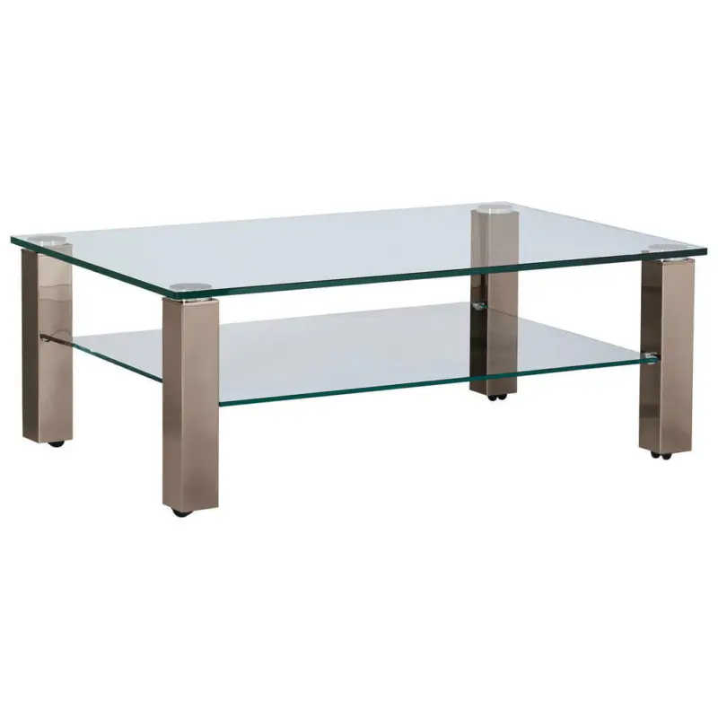 Couchtisch in Metall, Glas 110/70/42,5 cm
