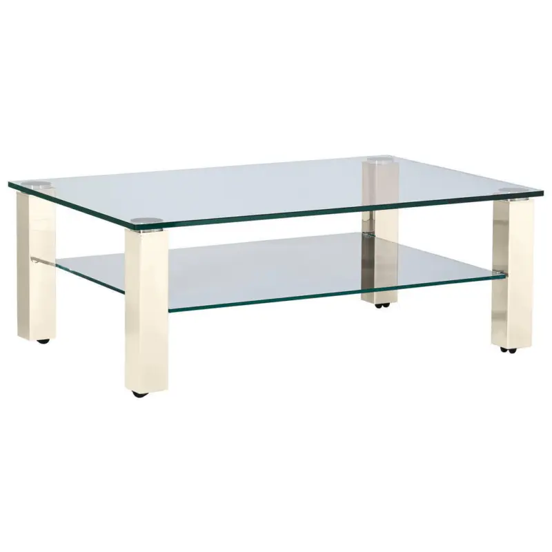 Couchtisch in Metall, Glas 110/70/42,5 cm