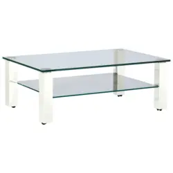 Couchtisch in Metall, Glas 110/70/42,5 cm