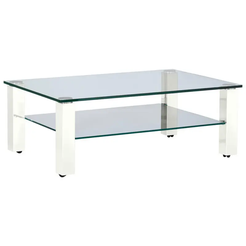 Couchtisch in Metall, Glas 110/70/42,5 cm
