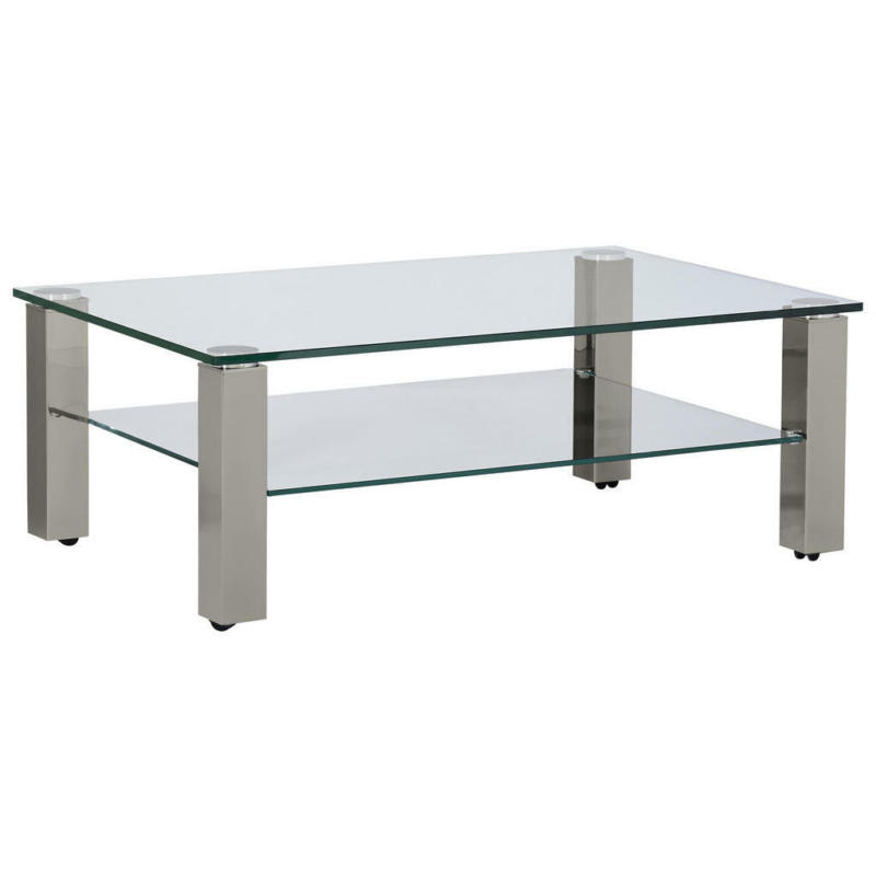 Couchtisch in Metall, Glas 110/70/42,5 cm