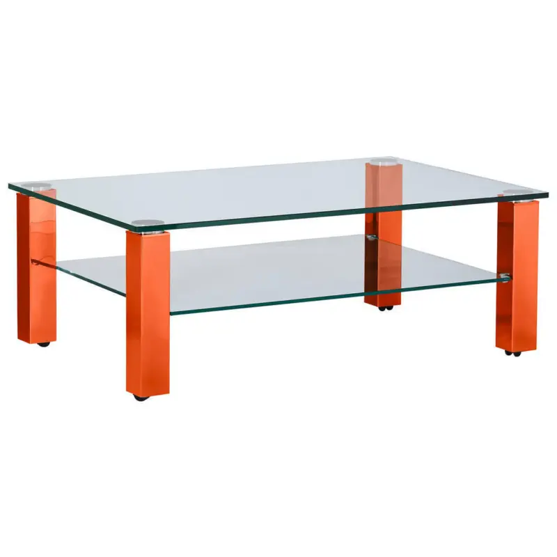 Couchtisch in Metall, Glas 110/70/42,5 cm