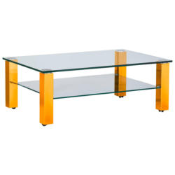 Couchtisch in Metall, Glas 110/70/42,5 cm