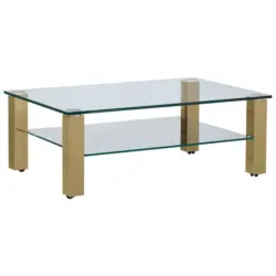 Couchtisch in Metall, Glas 110/70/42,5 cm