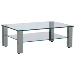 Couchtisch in Metall, Glas 110/70/42,5 cm