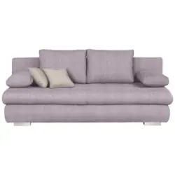 Schlafsofa in Webstoff Flieder
