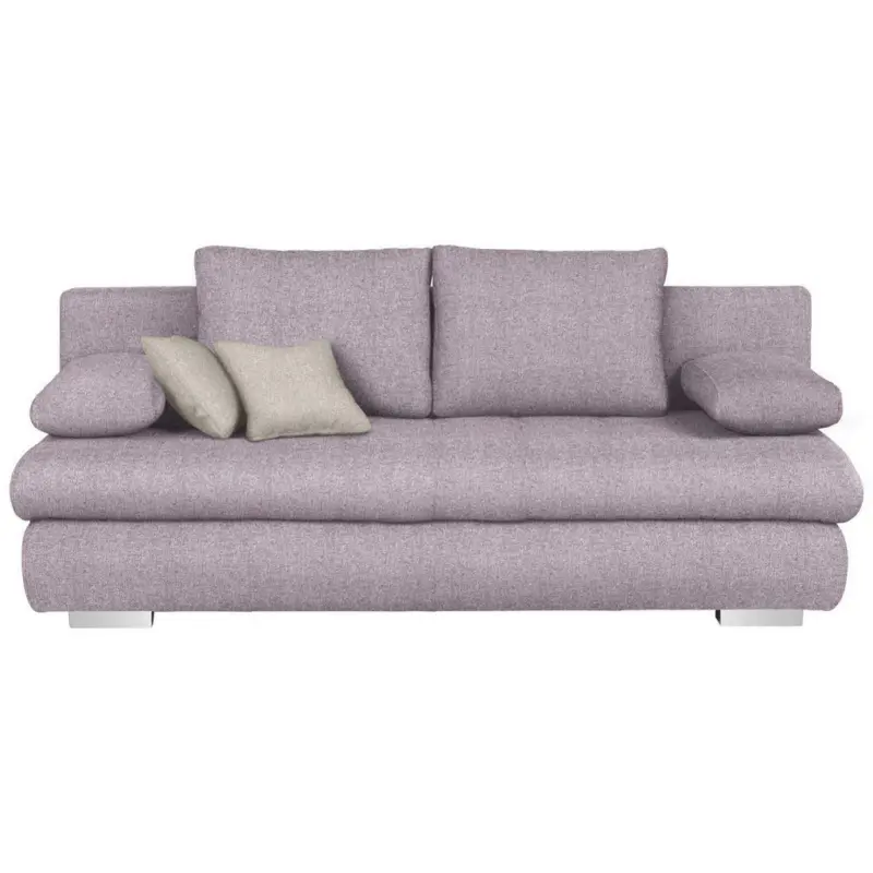 Schlafsofa in Webstoff Flieder