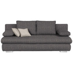 Schlafsofa in Webstoff Dunkelgrau