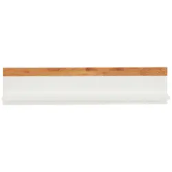 Wandboard in 90/20/17 cm Weiß, Eichefarben