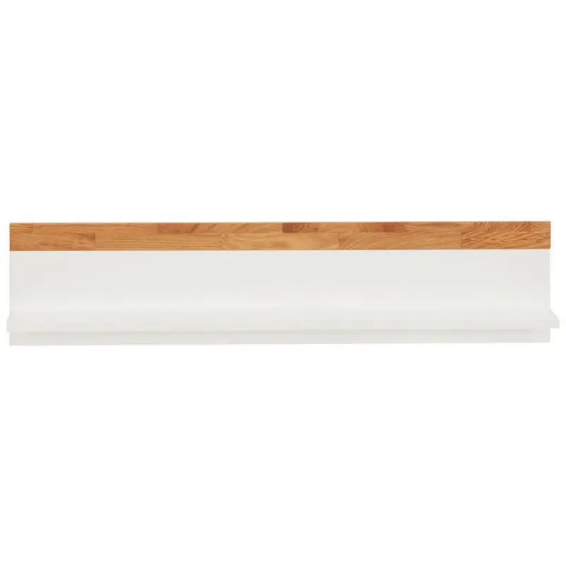 Wandboard in 90/20/17 cm Weiß, Eichefarben