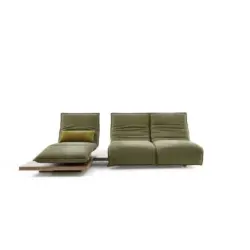 Ecksofa in Flachgewebe Grün